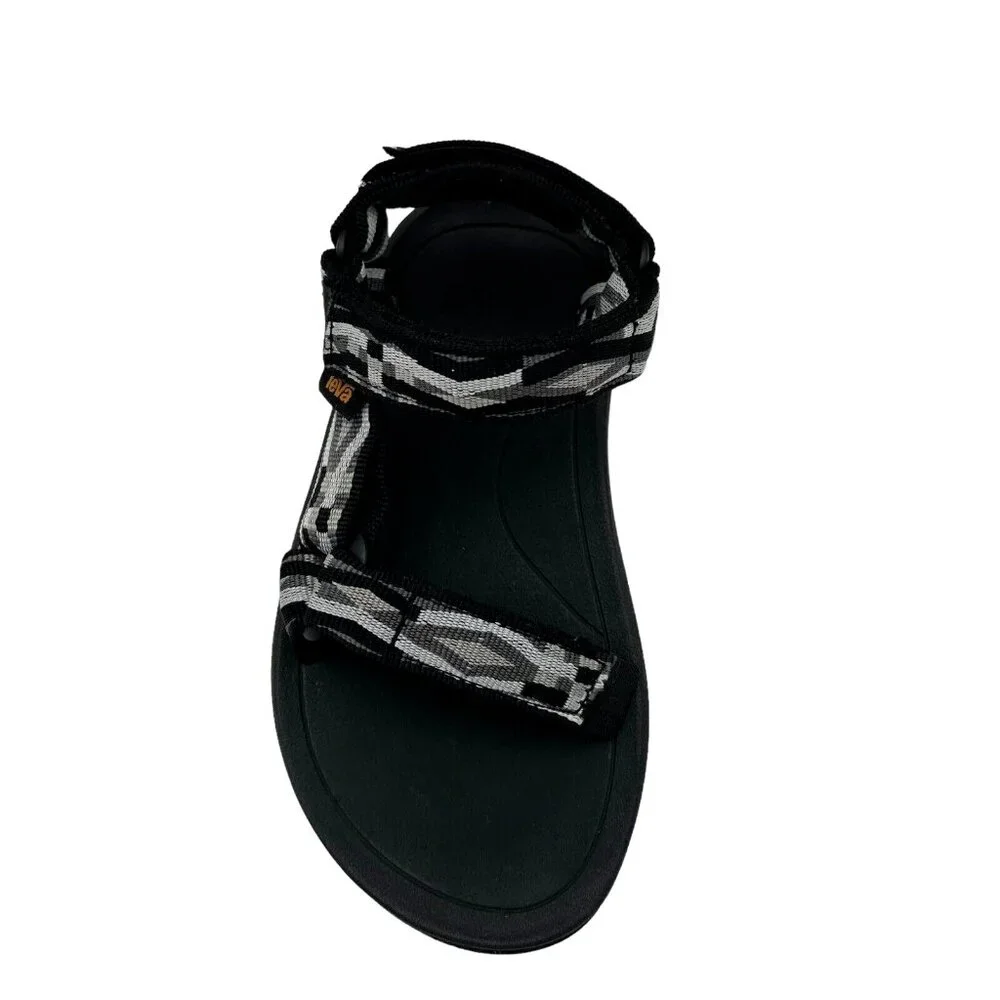 Teva Hurricane Little Boys‎ Sport Sandals Size 11 Black Gray Adjustable Straps